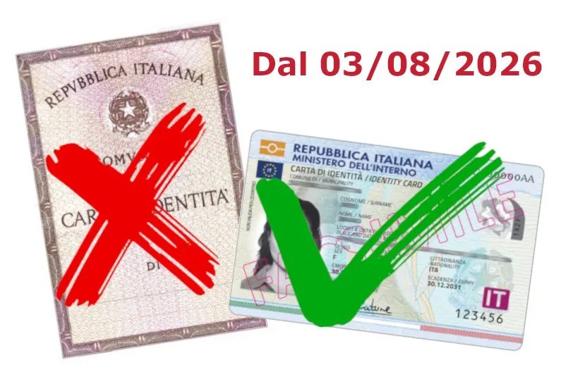 Avviso ai cittadini: sostituzione della carta d’identità cartacea con la CIE